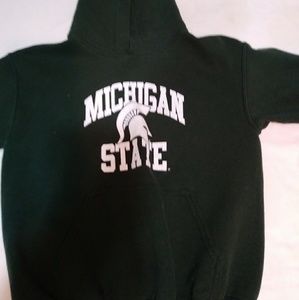 michigan state green and white hoodie